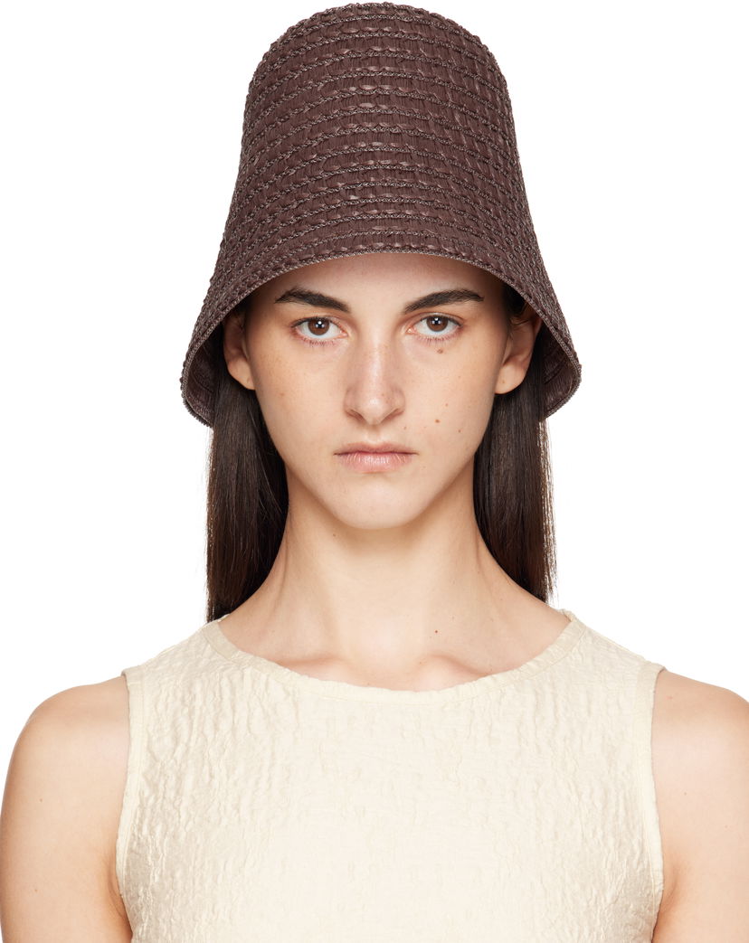 Klobúk Max Mara Max Mara Wainer Woven Beach Hat Hnedá | 2514571052600