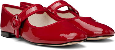 Šaty Repetto Repetto Georgia Square-Toe Mary Jane Ballerinas Červená | V4141V, 3