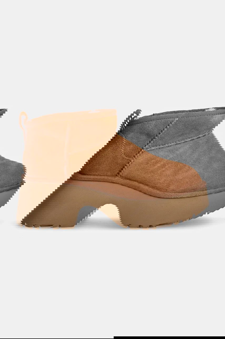Tenisky a topánky UGG Classic Ultra Mini New Heights Suede Platform Boots Hnedá | 1158311.CHE, 1