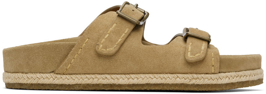 Tenisky a topánky Polo by Ralph Lauren Beige Turbach Suede Sandals Béžová | 803916776003, 0
