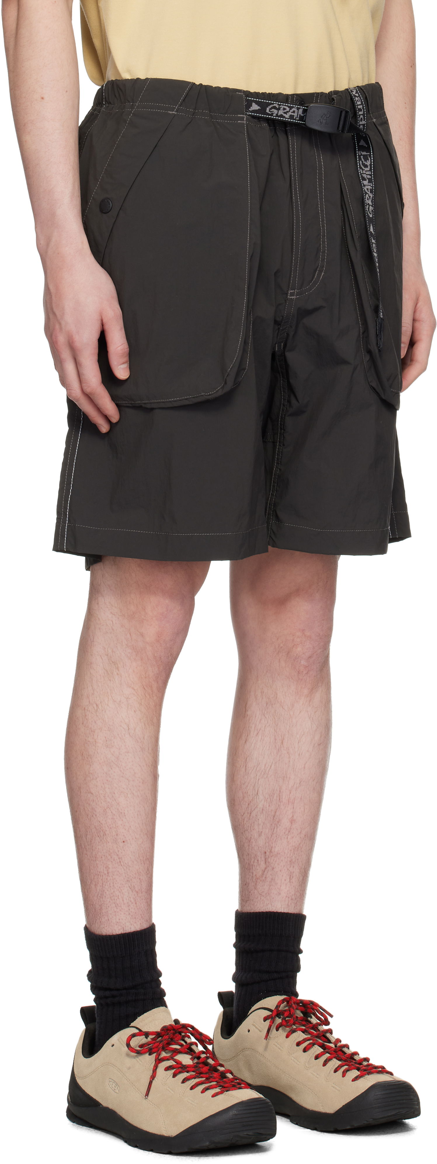 Šortky and wander Gramicci Edition Brushed Nylon Shorts Zelené | GUP5-S3002-M, 1