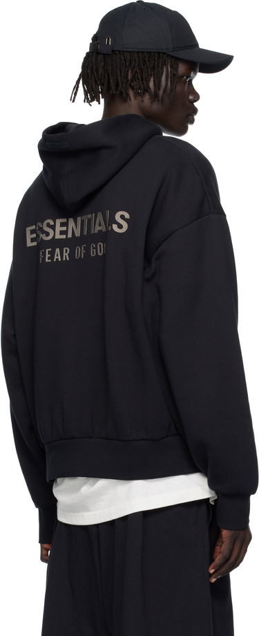 Mikina Fear of God ESSENTIALS Classic Fit Fleece Hoodie Čierna | 192SP252050F, 2