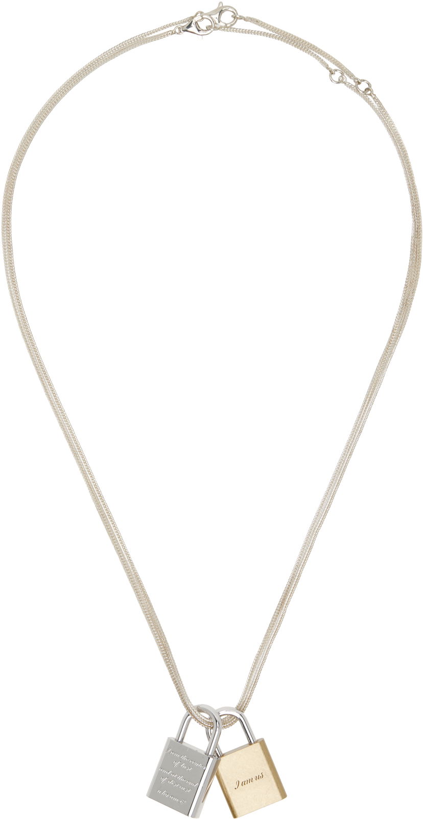 Náhrdelník OUR LEGACY Riddle Padlock Necklace Metalická | A4258RBN