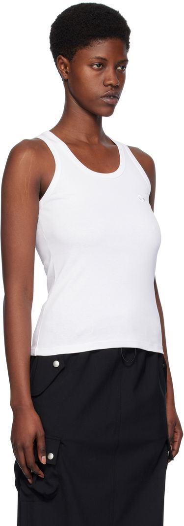 Tielko Coperni Coperni Embroidered Tank Top Biela | COPJS12510, 3