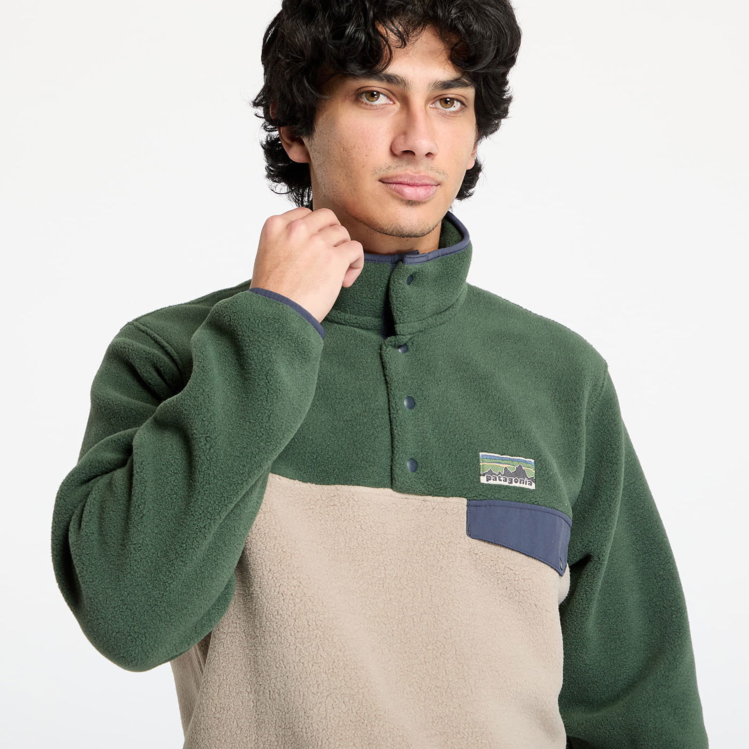 Sveter Patagonia Snap-T Lightweight Pullover Zelené | 25551-SBDY, 1