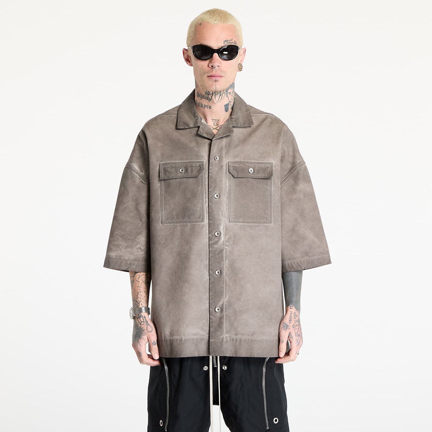 Košeľa Rick Owens Rick Owens DRKSHDW Magnum Tommy Shirt Šedá | DU01E3290 CVS 34, 0