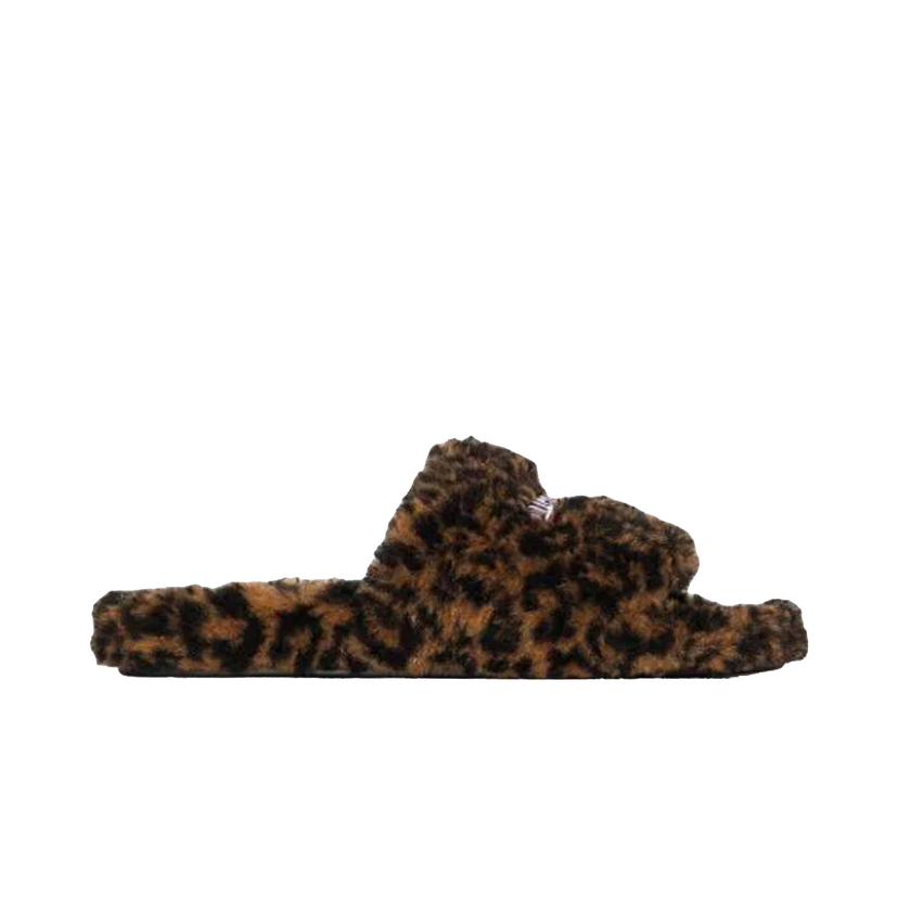 Tenisky a topánky Balenciaga Furry Slide Leopard Brown Black Hnedá | 654747W2F119634