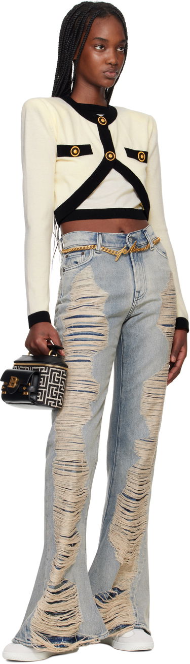 Kabelka Balmain Balmain B-Buzz Monogram Vanity Bag Čierna | EN1BH952TJGH, 3