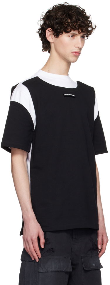 Tričko Jean Paul Gaultier Jean Paul Gaultier 'The Petit Grand' Layered T-Shirt Čierna | 24/30-F-TS086-J055-0100, 1