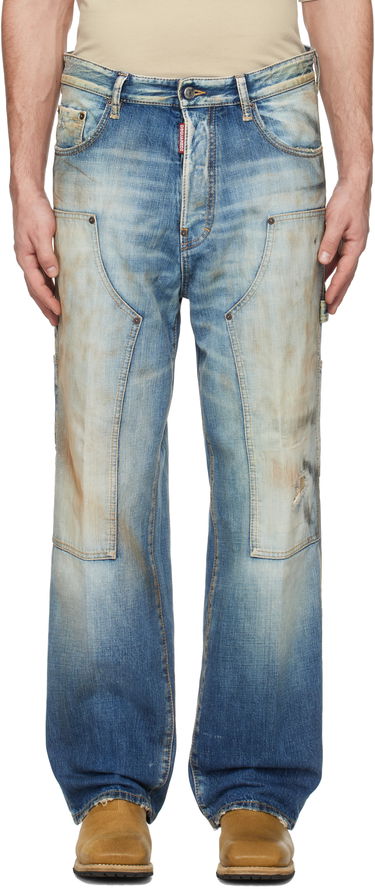Džínsy DSQUARED2 Dsquared2 Loose Carpenter Jeans Modrá | S74LB1667_S30309, 0