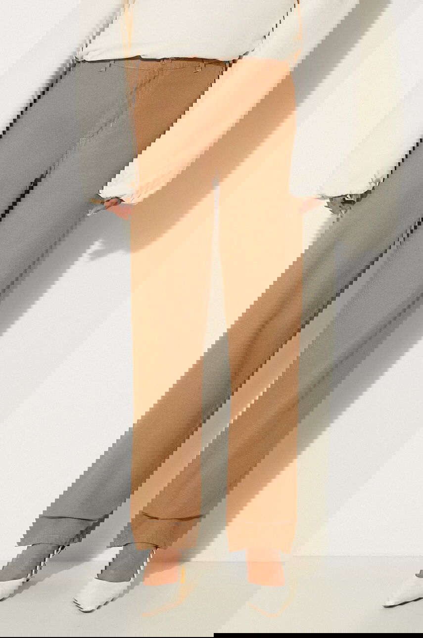 Nohavice Carhartt WIP Simple Straight High Waist Pierce Pant Hnedá | I032966.2FS02, 0