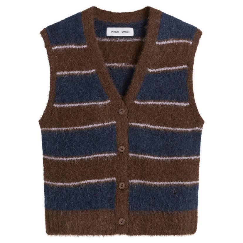 Vesta Samsoe Samsoe Sajeanne Hairy Knit Vest Top Rôznofarebný | F25400034-CLR002397