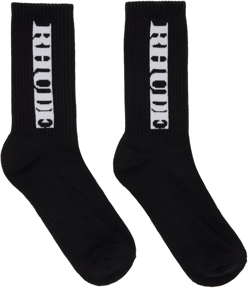 Ponožky Rhude RH Vertical Logo Socks Čierna | RHFW25SO01750