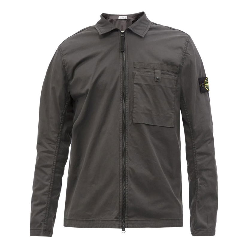 Košeľa Stone Island Supima Cotton Shirt Jacket Zelené | 761512619-V0065