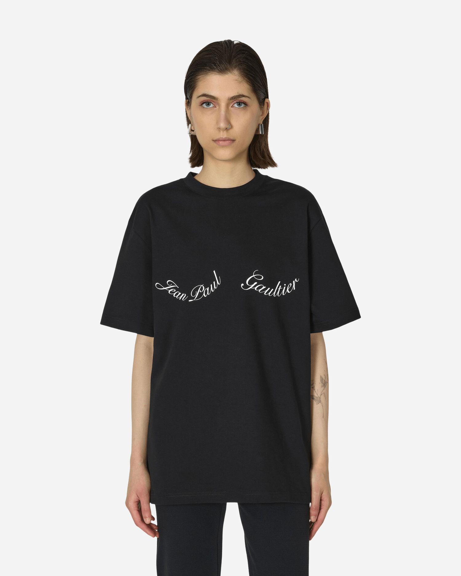 Tričko Jean Paul Gaultier Logo T-Shirt Čierna | TS083I-J055 001, 0