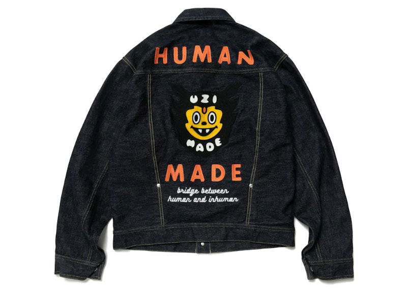 Bomber bunda Human Made Uzi Made Denim Jacket Modrá | XX23JK005