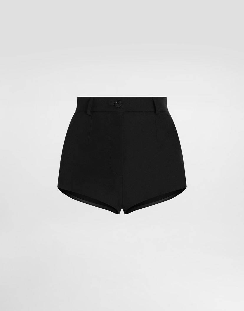 Šortky Dolce & Gabbana Wool Gabardine Shorts Čierna | FTDH8TFU2OWN0000