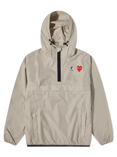 Vetrovka Comme des Garçons K-Way x Half Zip Packable Jacket Béžová | P1J502-3