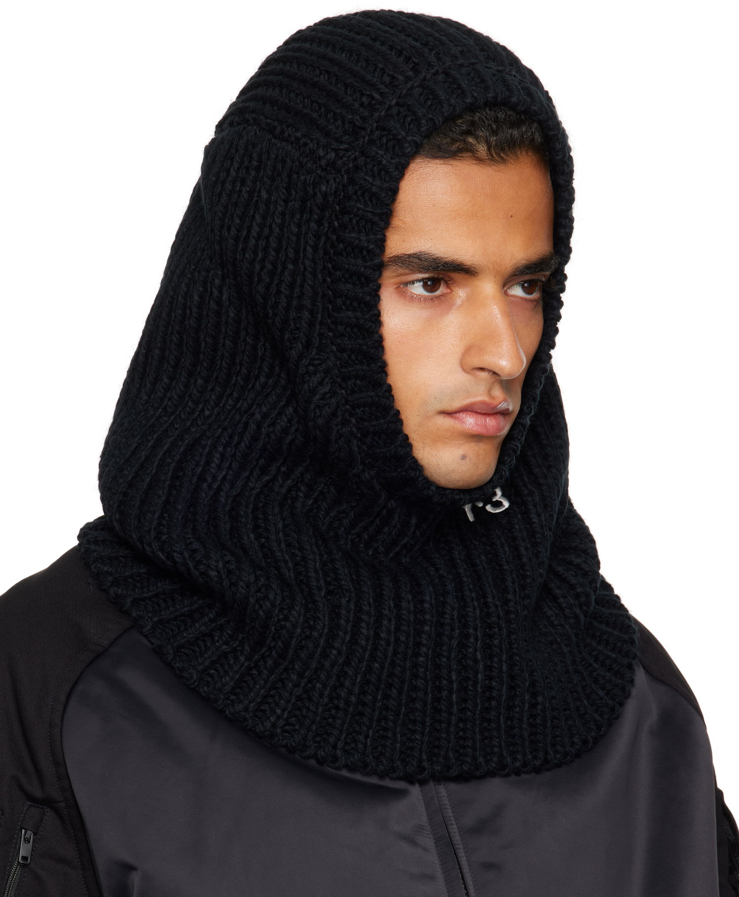 Klobúk Y-3 Y-3 Knitted Hood Balaclava Čierna | JX8310, 1
