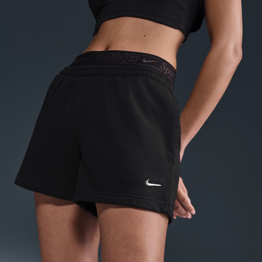 Šortky Nike Sportswear Chill Terry Mid-Rise Shorts Čierna | IB7885-010, 4