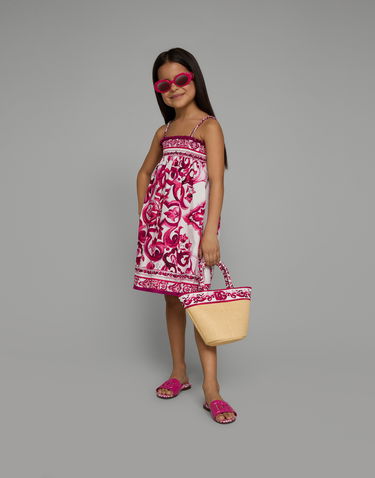 Tote bag Dolce & Gabbana Dolce & Gabbana Straw Tote Bag with Floral Print Béžová | EB0104AU085HE3OB, 1
