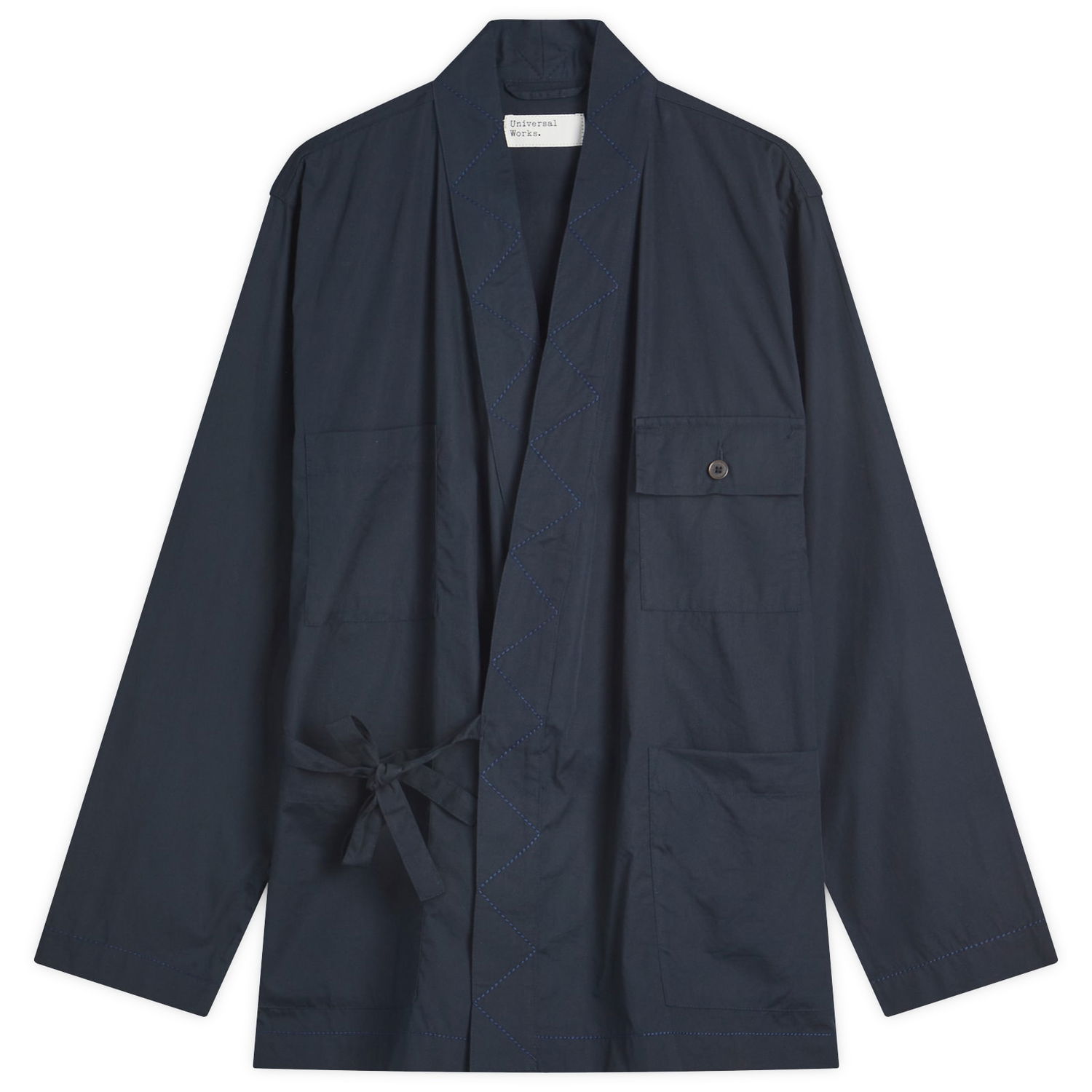 Bunda Universal Works Universal Works Osaka Work Jacket, Large Navy | P32008-NVY, 0