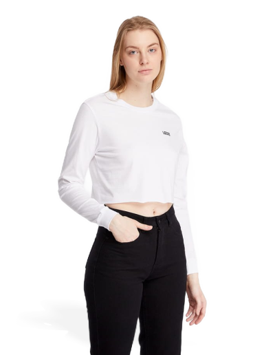 Tričko Vans Junior V Tee Crop Biela | VN0A4OUQWHT1