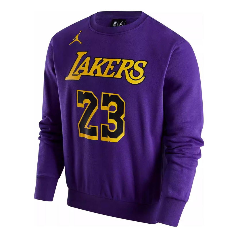 Sveter Jordan NBA LA Lakers Statement Edition Sweatshirt Fialová | DR2409-508