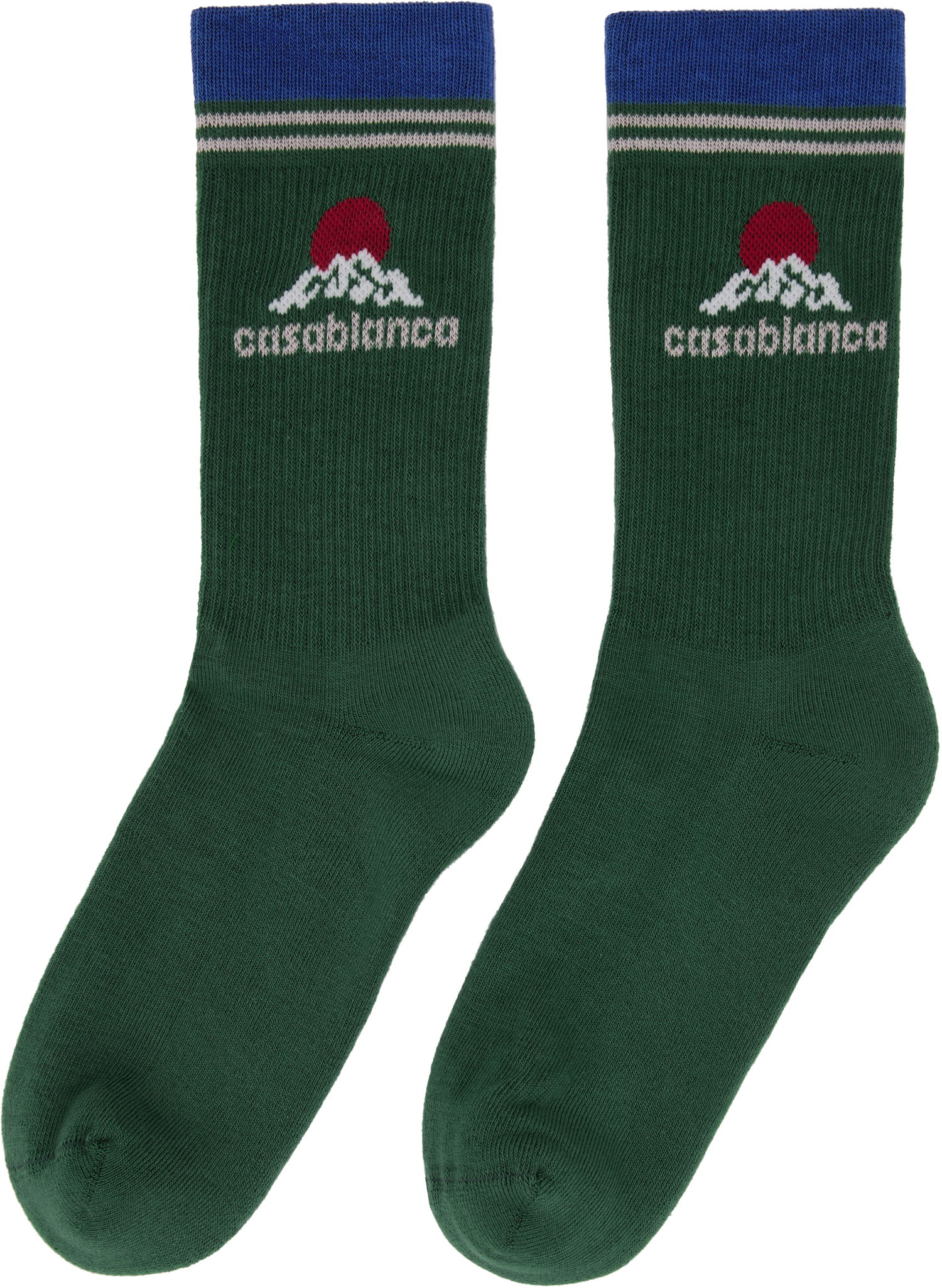Ponožky Casablanca Casablanca Montagne Socks Zelené | APF25-ACC-010-06, 1