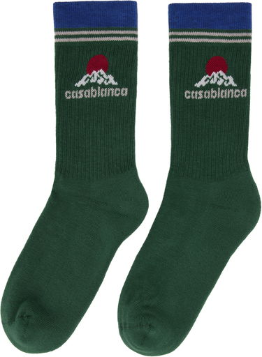 Ponožky Casablanca Casablanca Montagne Socks Zelené | APF25-ACC-010-06, 1