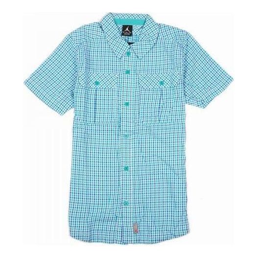 Košeľa Jordan Woven Short Sleeve Shirt Modrá | 467351-102, 0