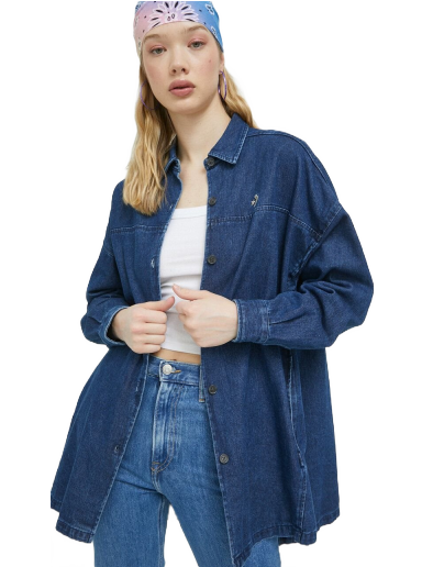 Košeľa Converse Cotton Denim Shirt Navy | 10024864.A01