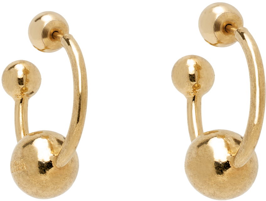 Náušnice Jean Paul Gaultier Jean Paul Gaultier Ball Piercing Earrings Žltá | 24/25-U-BO036-X053-92, 1