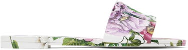 Šaty Dolce & Gabbana Dolce&Gabbana Floral Print Rubber Slides Biela | CW2215 A6L05, 0