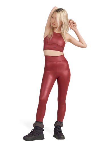 Legíny adidas Originals by Stella McCartney Shiny Training Leggings Vínová | HG6878