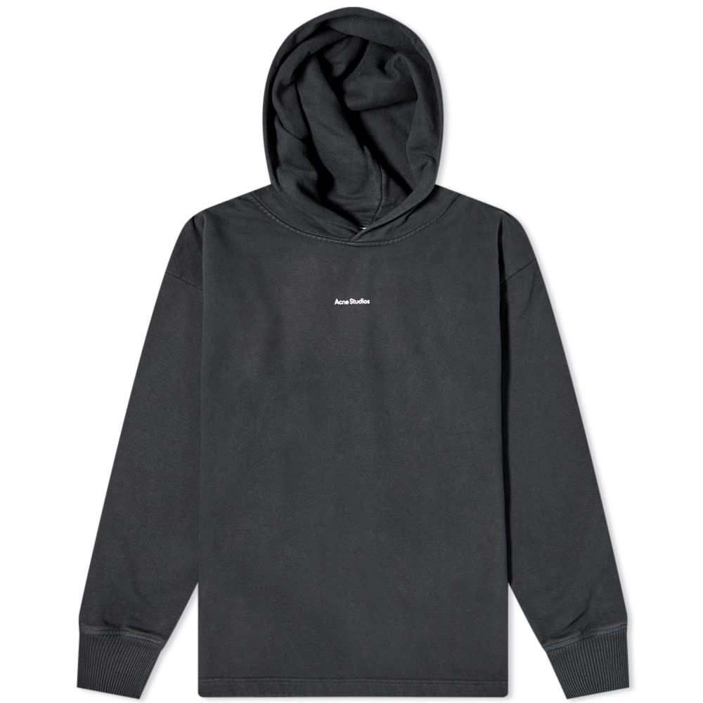 Mikina Acne Studios Logo Hoody Čierna | AI0083-900, 0