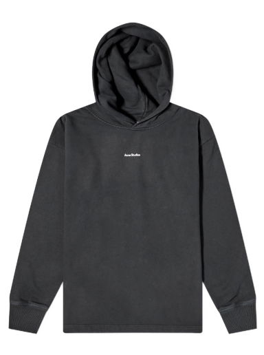 Mikina Acne Studios Logo Hoody Čierna | AI0083-900