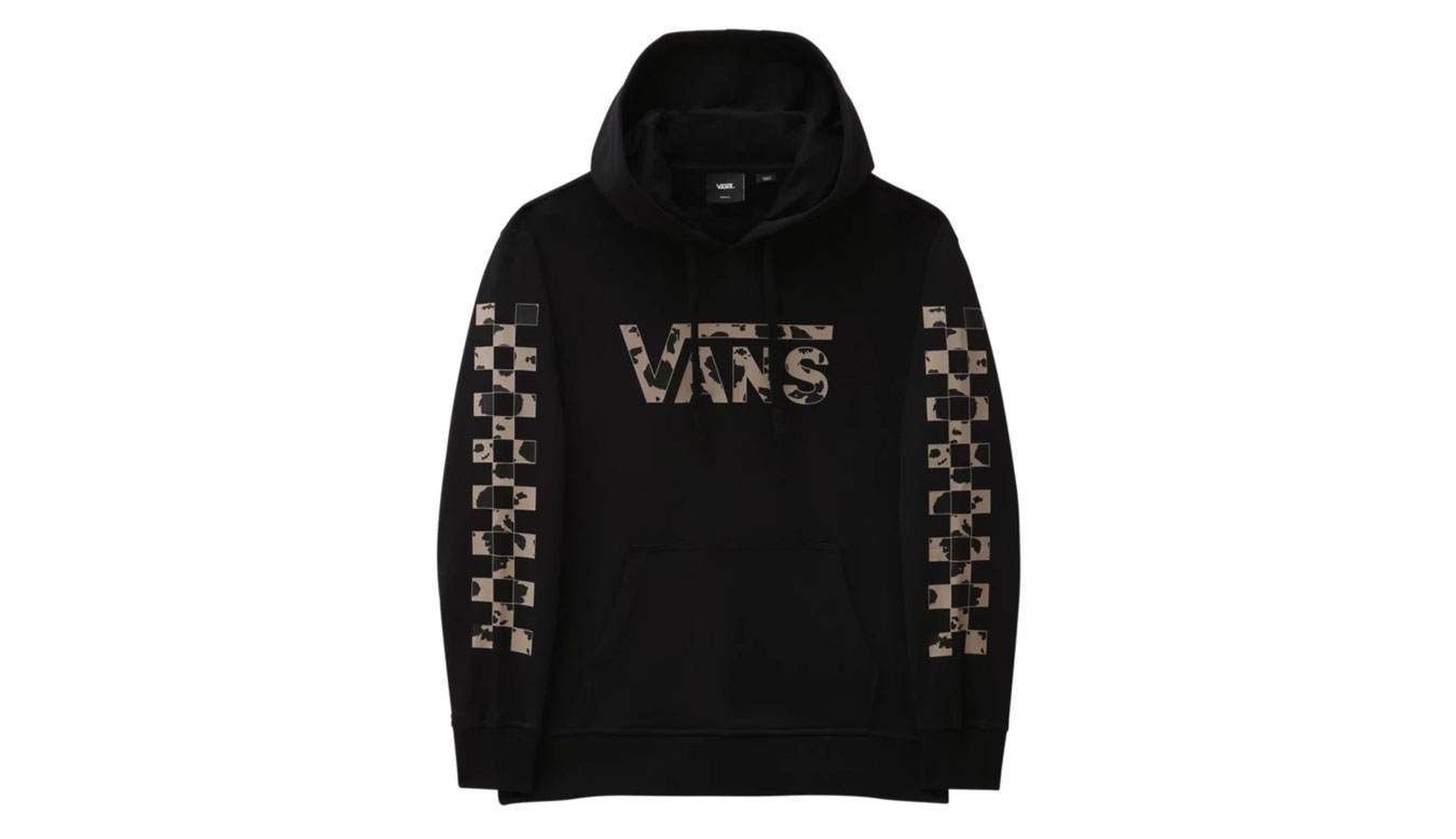 Mikina Vans Dotty Check Pullover Hoodie Čierna | VN0A7RNZBLK, 0