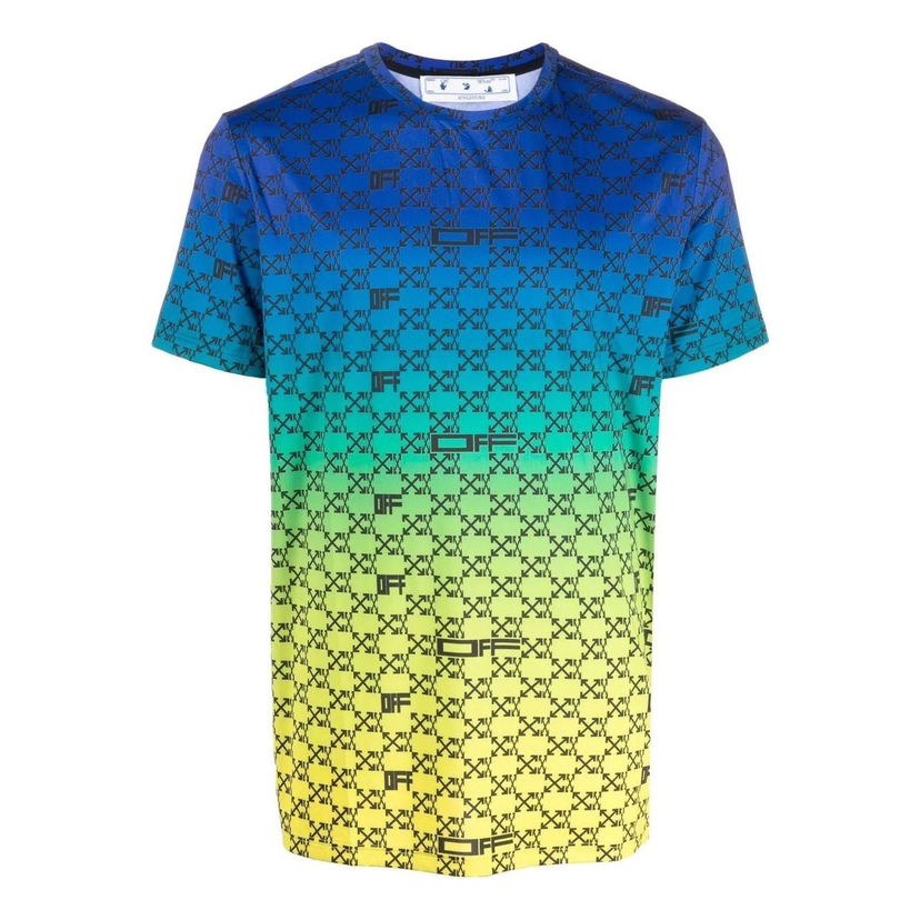 Tričko Off-White Off-White SS22 Alphabet Geometry Gradient T-Shirt Rôznofarebný | OMVA034S22FAB0018410