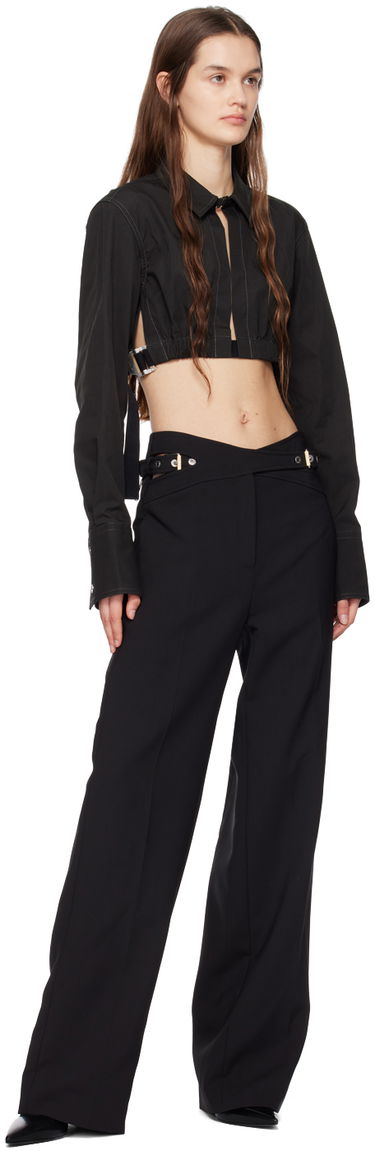 Nohavice Dion Lee Interlock Trousers Čierna | C2065R23, 3