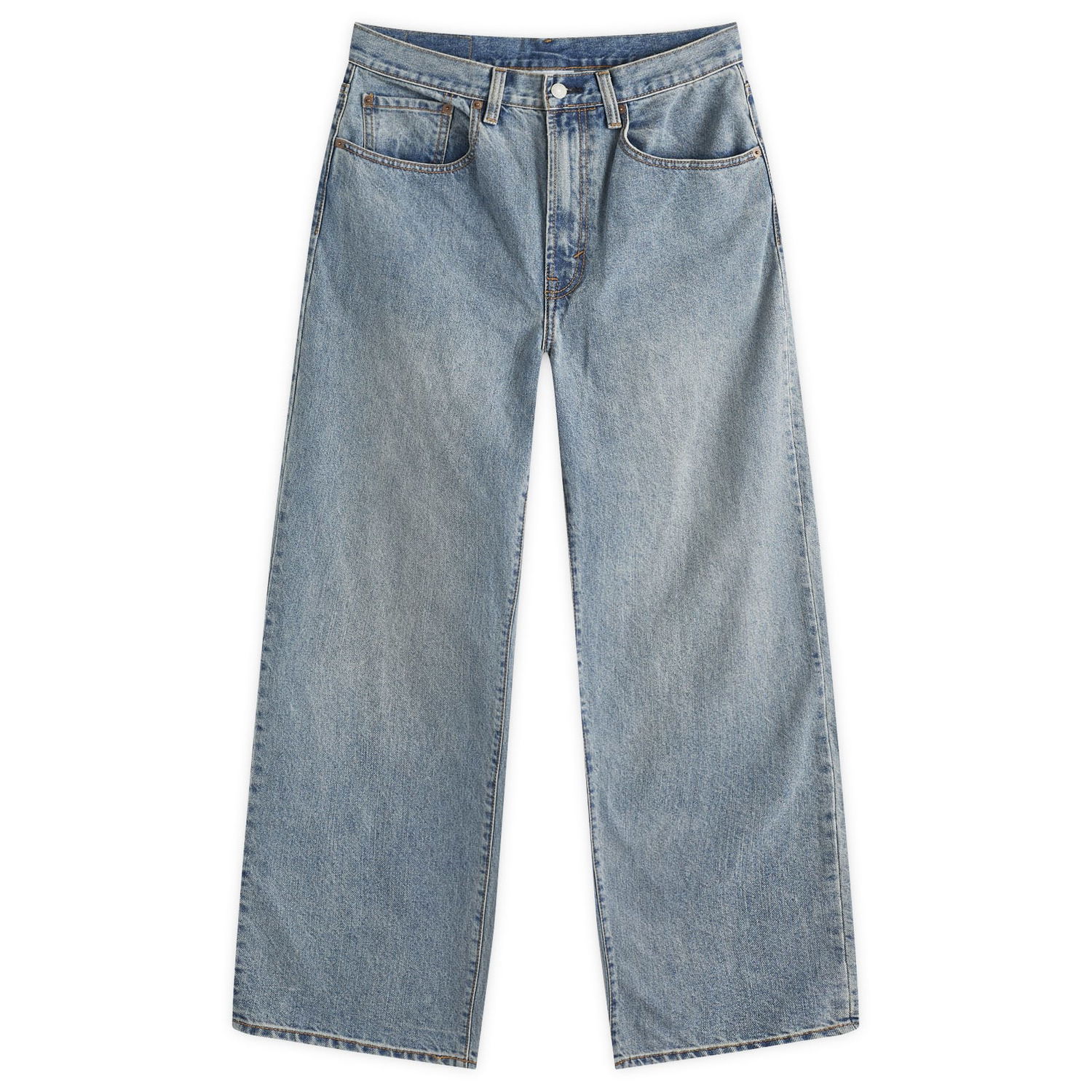 Džínsy thisisneverthat Straight Leg Jeans Modrá | TN243DPA5P01-BLW, 0