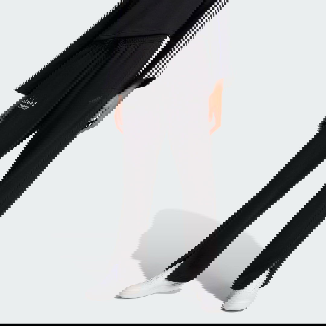 Tepláky adidas Performance Embroidery French Terry Straight Leg Joggers Čierna | JI6526, 0