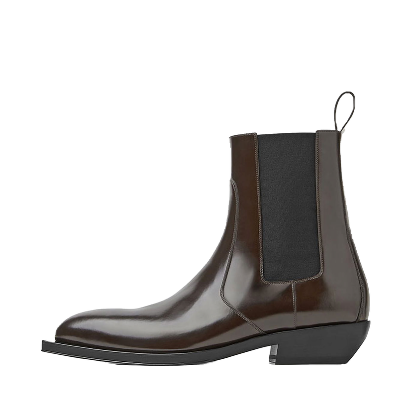 Tenisky a topánky Bottega Veneta Pointed Toe Leather Chelsea Boots Hnedá | 667085V10T02113