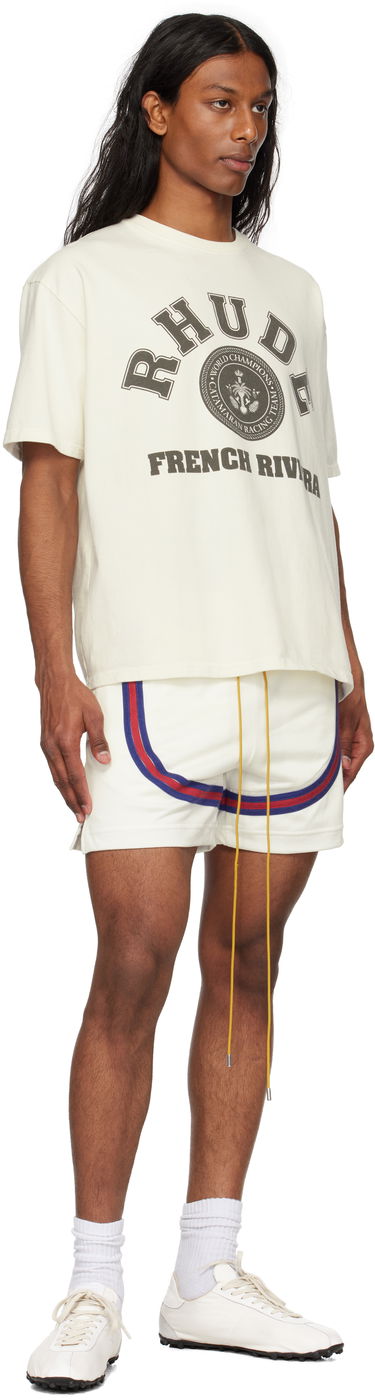 Šortky Rhude Rhude Crest Veille Track Shorts Biela | RHSS25SH01230, 3