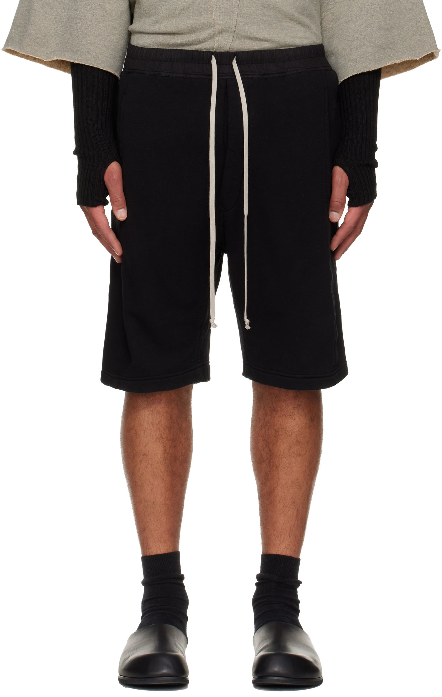 Šortky Rick Owens DRKSHDW Concordians Pusher Shorts Čierna | DU02E7373 FSL, 0