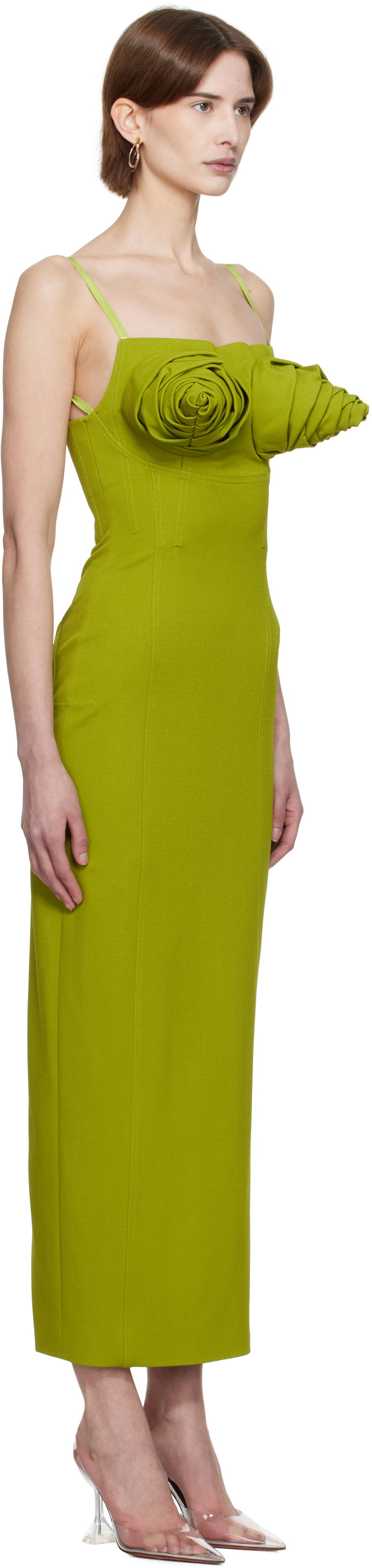 Šaty Jean Paul Gaultier Jean Paul Gaultier 'The Conical Bra Cup' Maxi Dress Zelené | 25/33-F-RO330-J081-43, 1