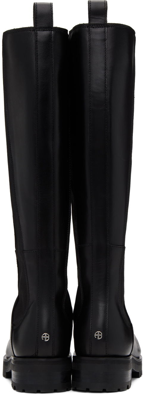 Oblečenie Anine Bing ANINE BING Justine Lug Sole Knee-High Boots Čierna | A-14-1142-000, 1