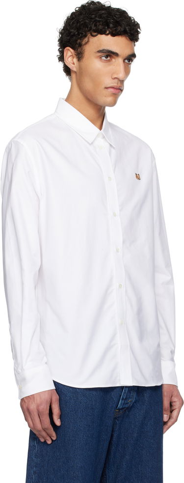 Košeľa MAISON KITSUNÉ Maison Kitsuné Casual Shirt with Fox Head Embroidery Biela | MM00408WC5012, 1