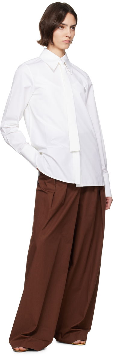 Košeľa Jil Sander Jil Sander Cotton Poplin Tie Shirt Biela | J03DL0196_J45002, 3