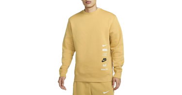 Mikina Nike Club Fleece+ Sweat Béžová | dx0781-725, 1